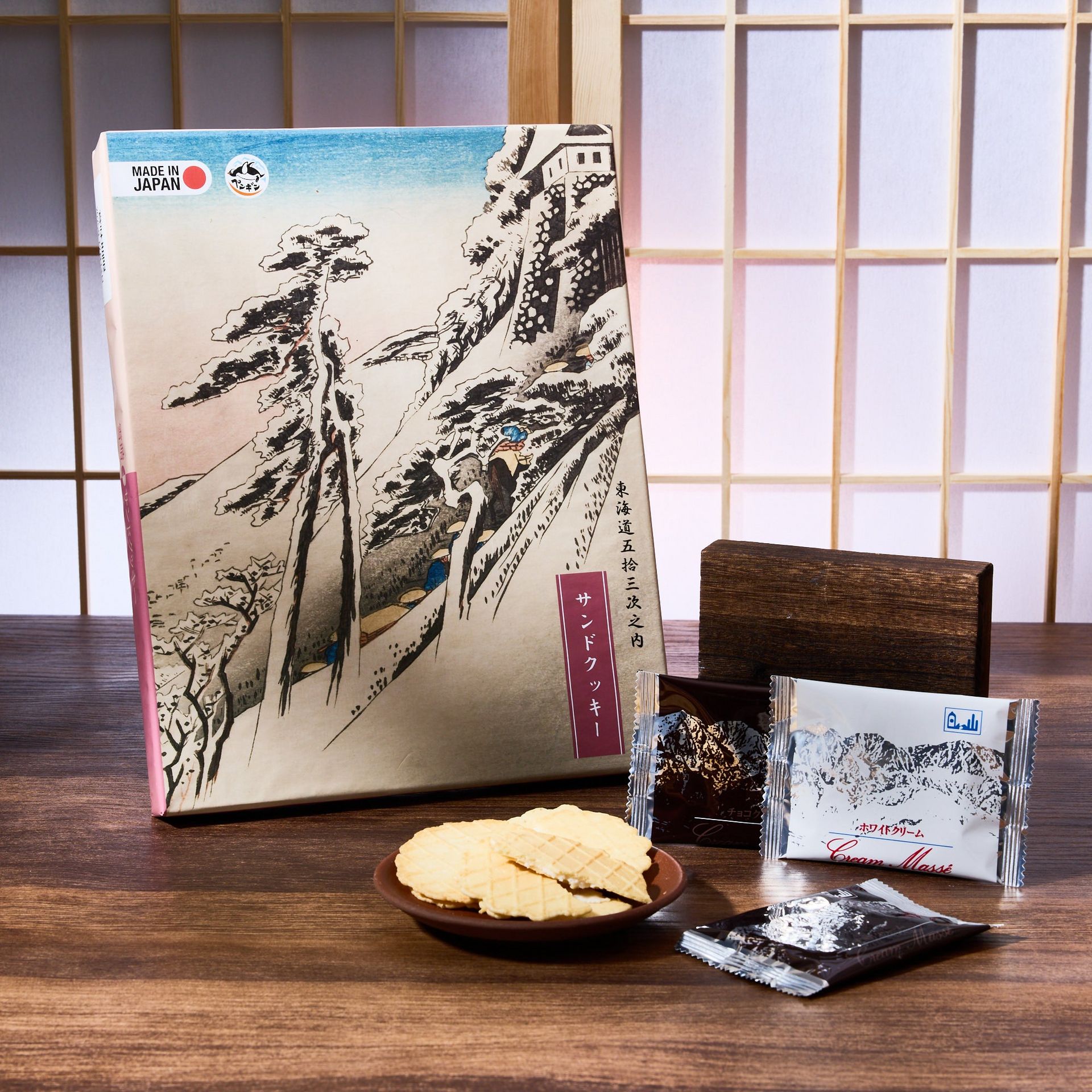 Ukiyo-e Sandwich Wafer Cookies (12 pieces) 278 그램