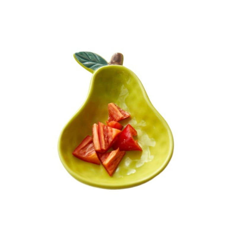 April Dumplings Dipping Dish Ceramic Pear 13*9.5cm 1 box