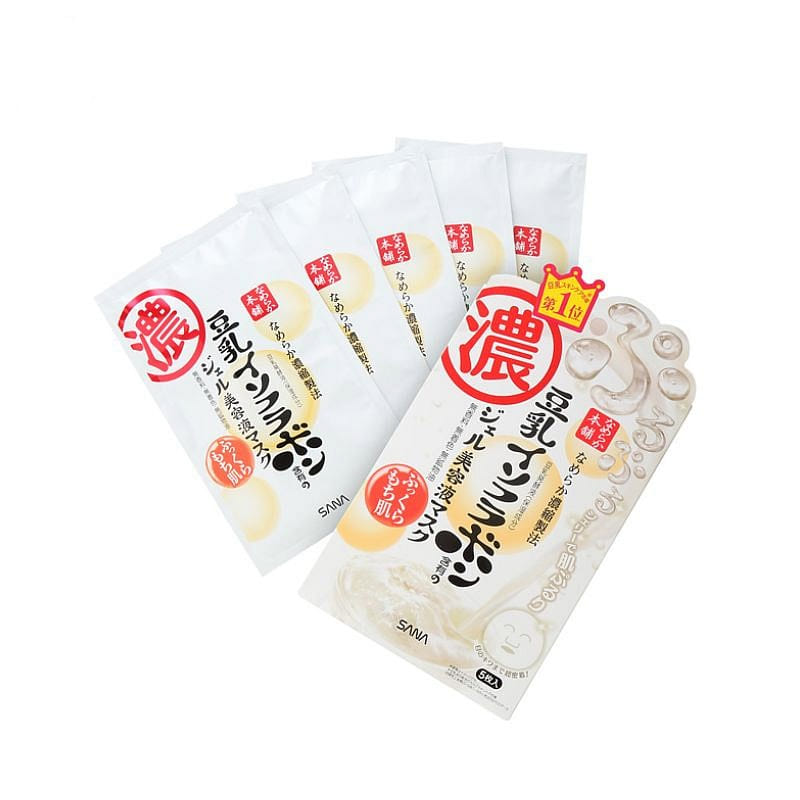 SANA サナ なめらか本舗 ジェル 美容液マスク 22ml x 5枚 1 個