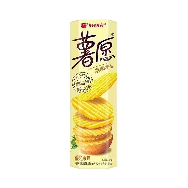 好丽友薯愿薯片原味104g休闲零食宿舍追剧搭子 104 克