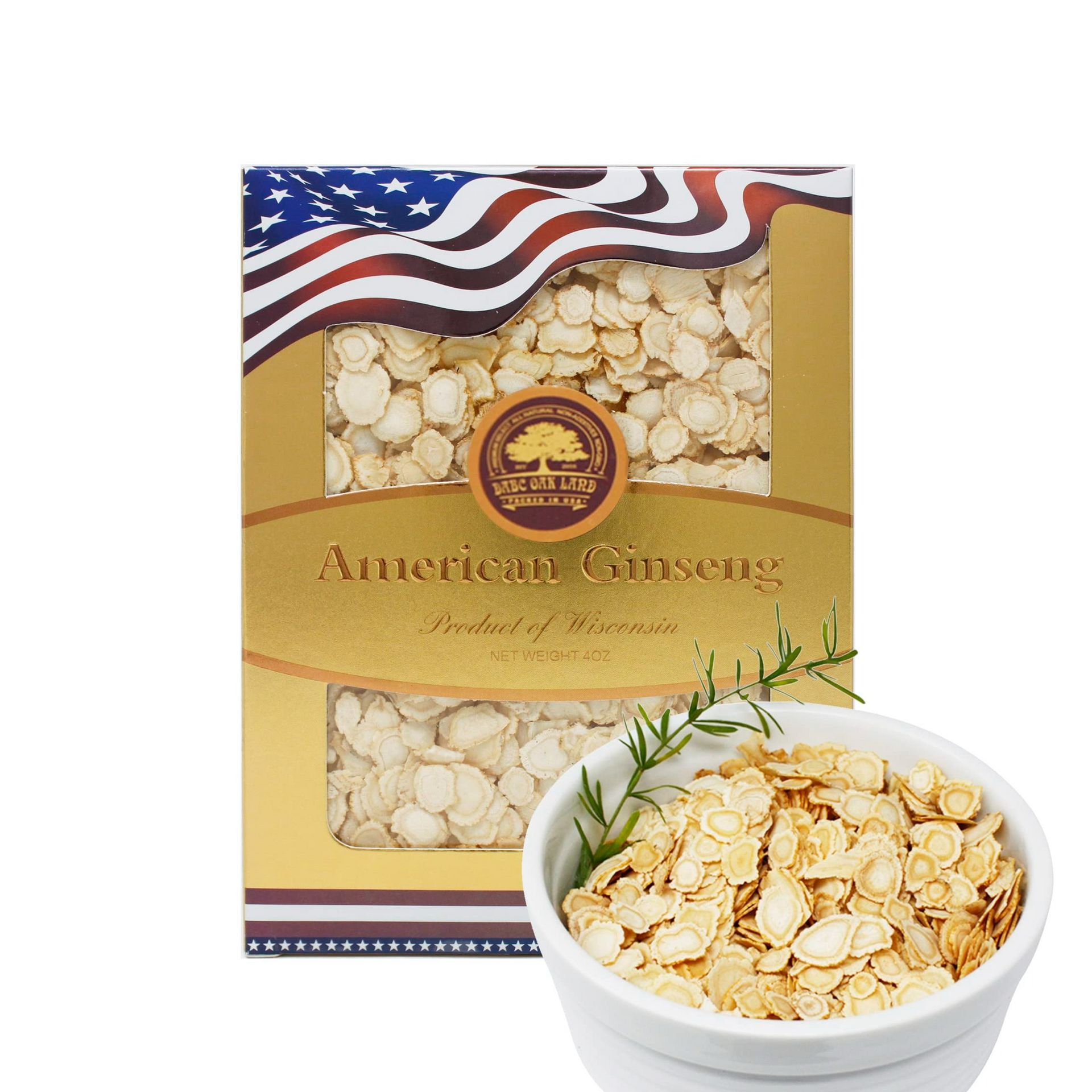 American Ginseng Slices from Wisconsin 4 Ounces 1 each