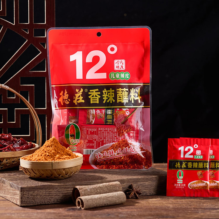 德庄微辣12香辣蘸料辣椒粉海椒面 100g*1袋装