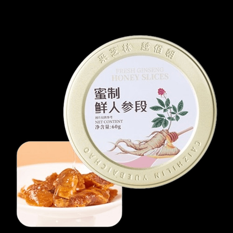 采芝林蜜制鲜人参段 补气提神 0添加健康零食
