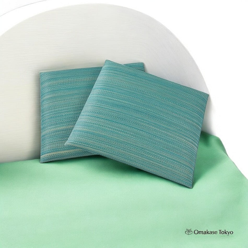 Igrass Zabuton Set of 2-Large Floor Cushion Teal 1100 g