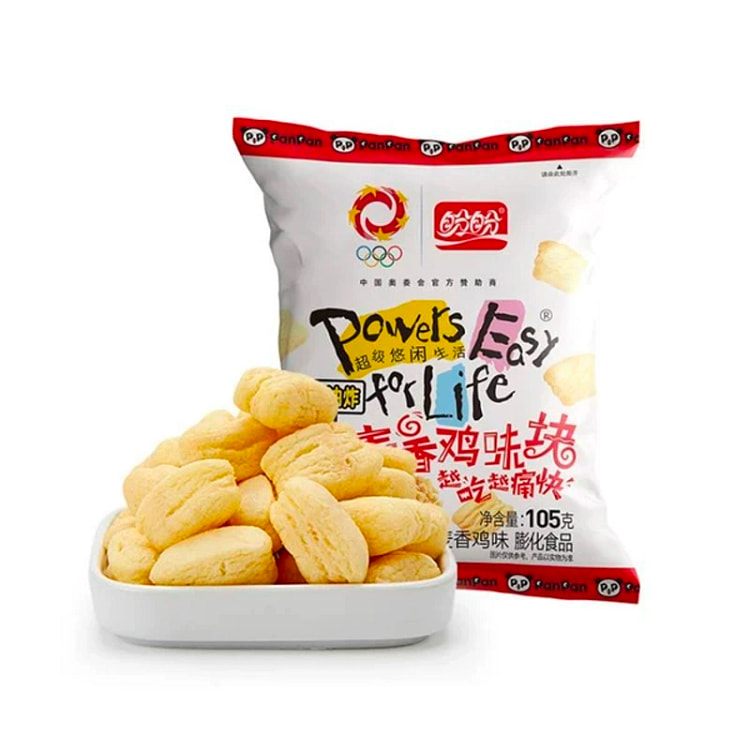 盼盼麦香鸡味块膨化休闲食品105g*2袋