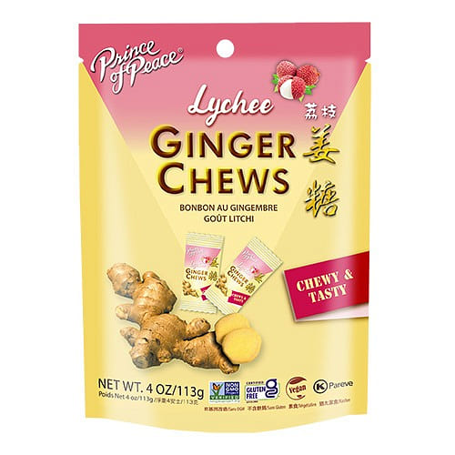 Prince of Peace Ginger Candy (Chews) With Lychee 4 oz