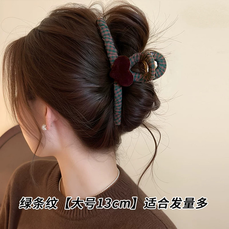 丝绒爱心鲨鱼夹子*1 80 克