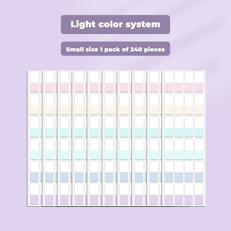 Molandi Index Tabs Label Stickers, Convenient Sticky Notes,Colorful Fluorescent 1 each