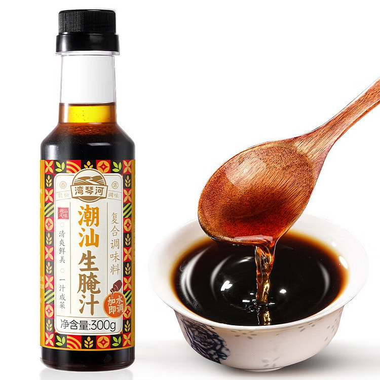 湾琴河 潮汕生腌汁 凉拌汁白灼汁海鲜捞汁 300 克