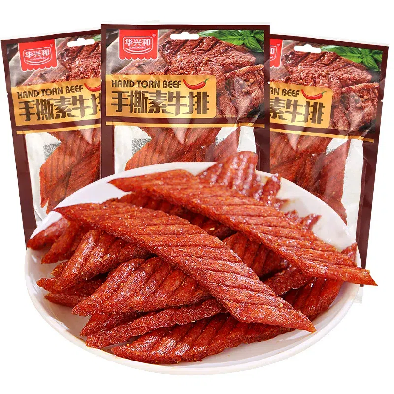 Hand-shredded beef steak spicy strips 76g*1 bag 76 g