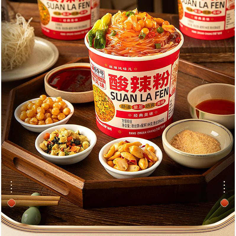 方砖厂酸辣粉重庆麻辣 144g*1桶装 144 克