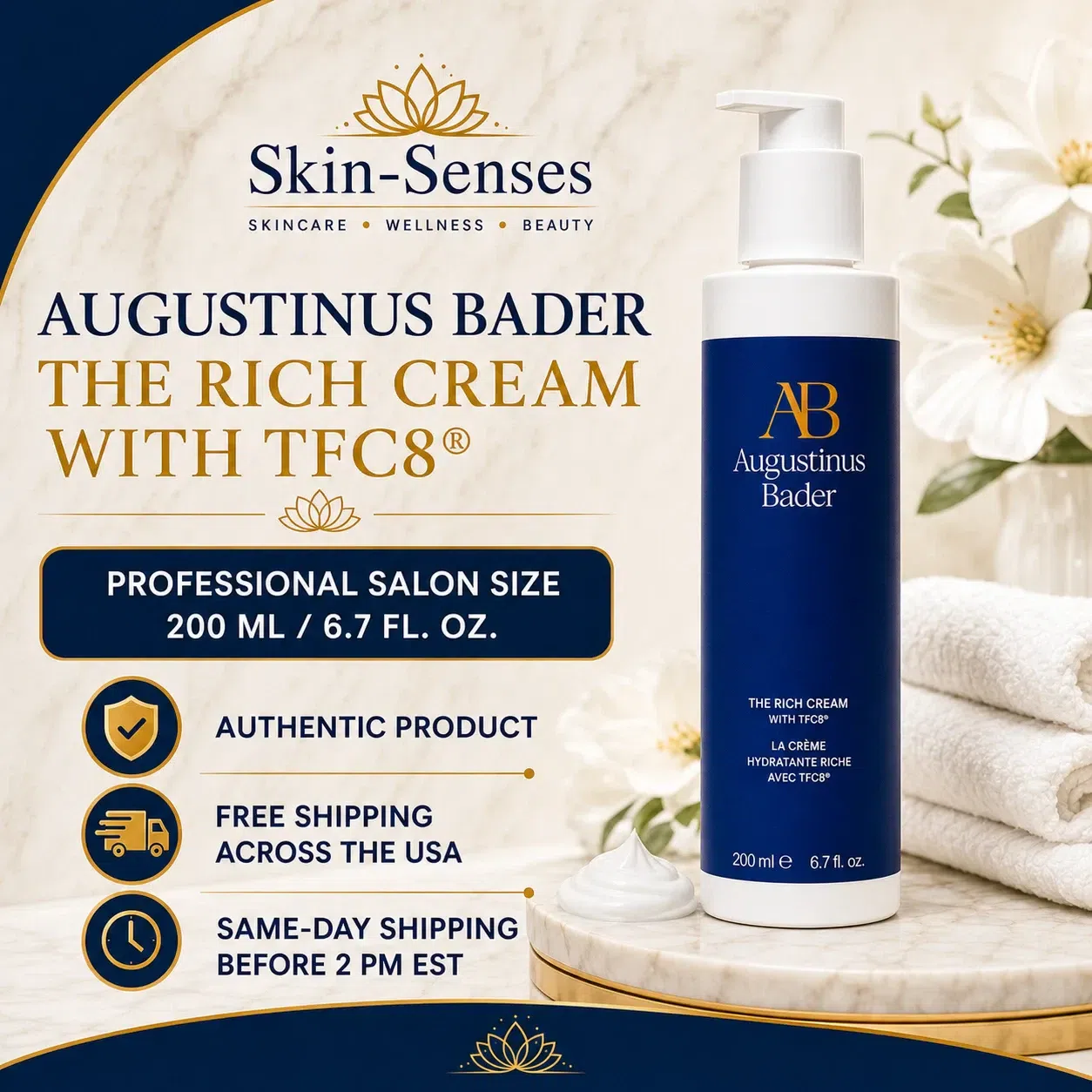 Augustinus Bader The Rich Cream 6.7 1 fl.oz