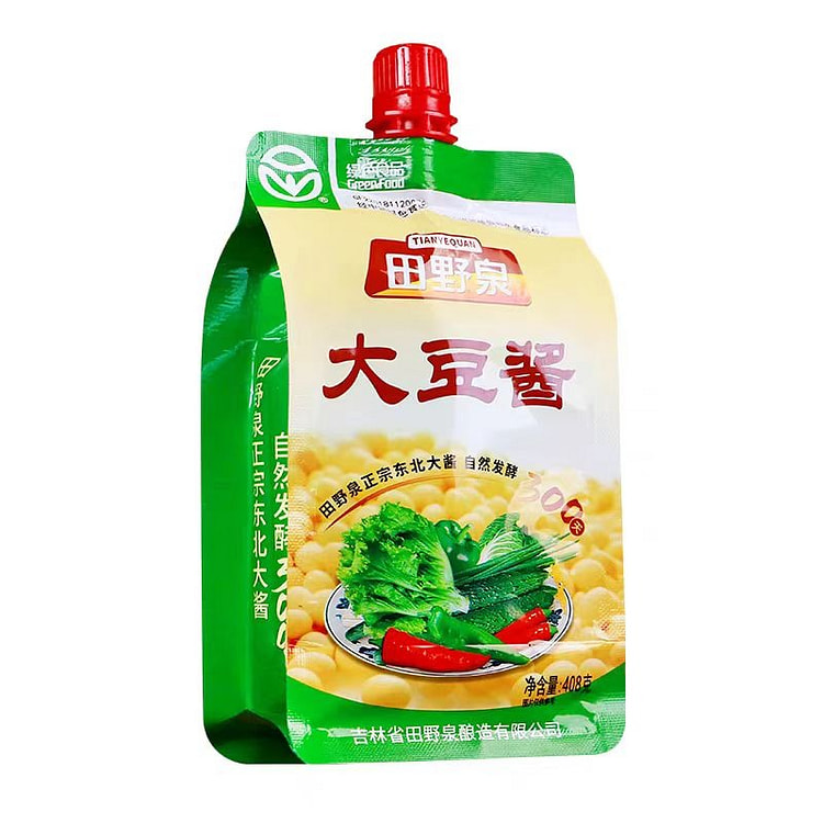田野泉大豆酱正宗东北大酱农家原酱大豆酱408g*1袋