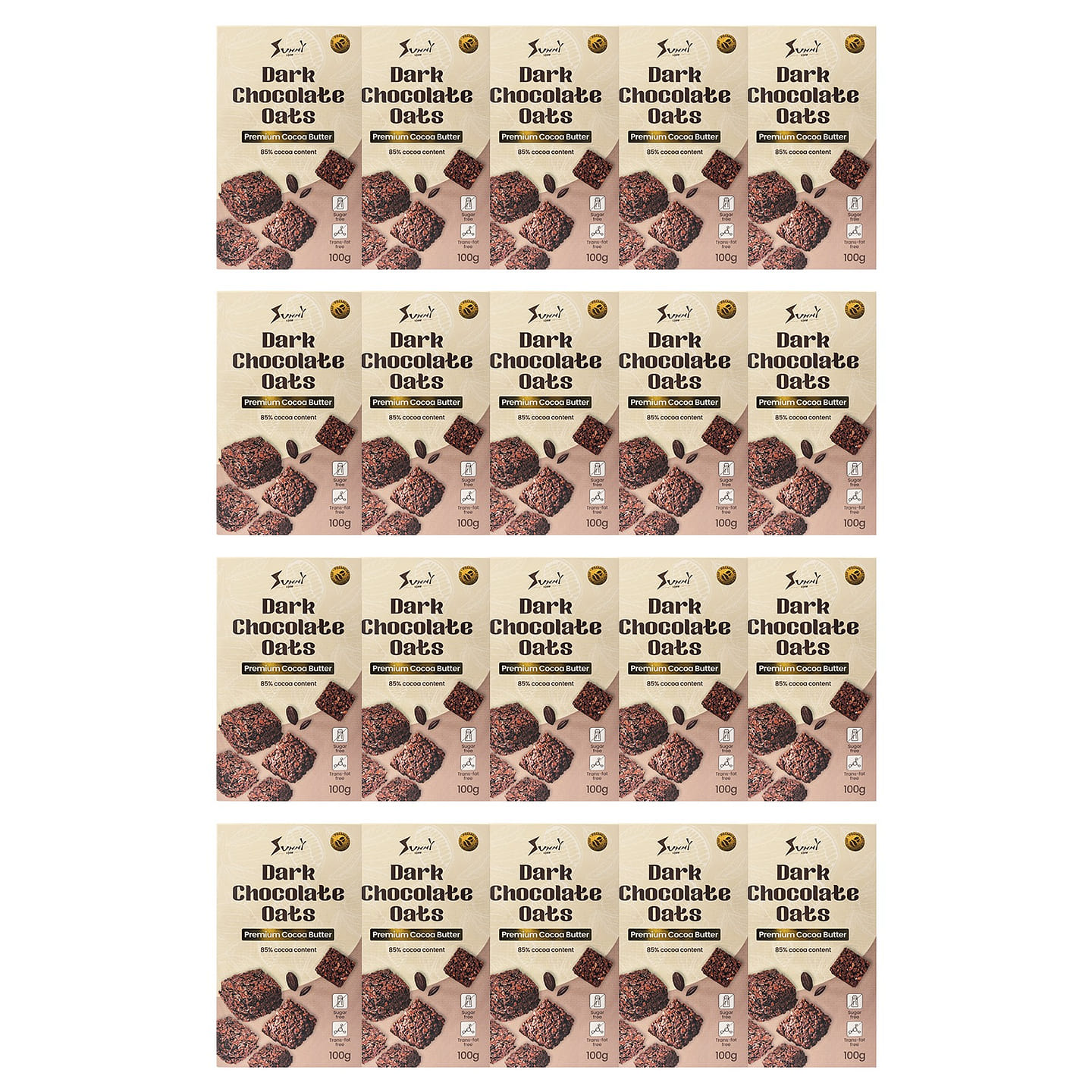 Sunnyside Dark Chocolate Oat Bites 20 Pack 105 g*10 pack
