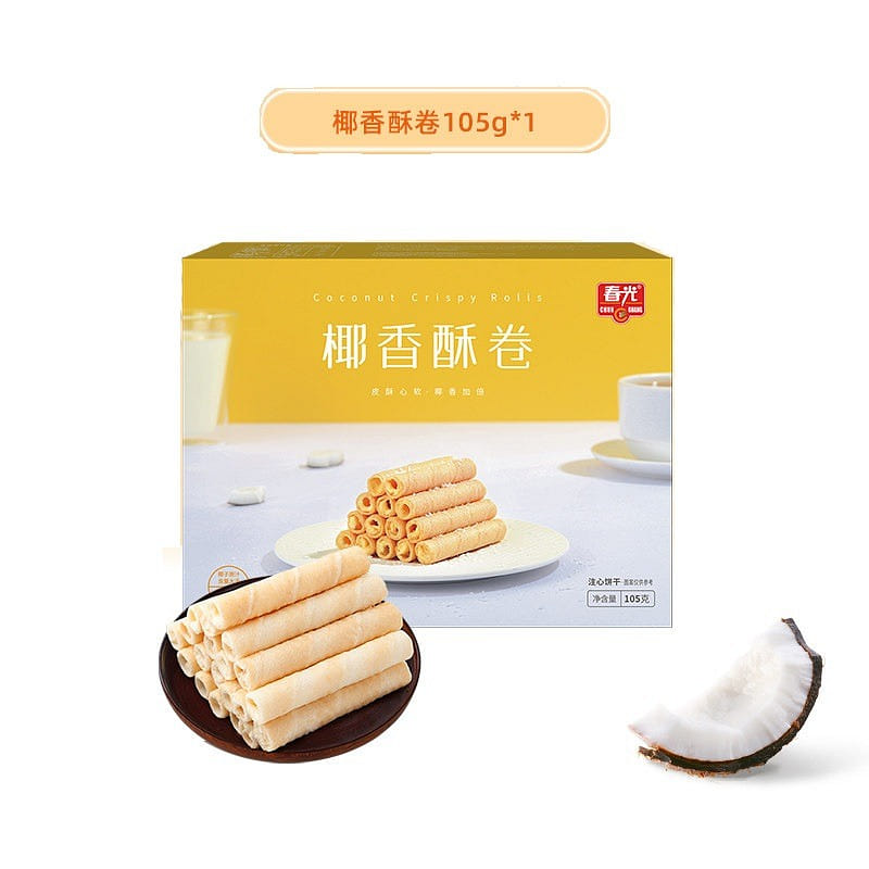 Chunguang Coconut Crisp Rolls 1pc 105 g