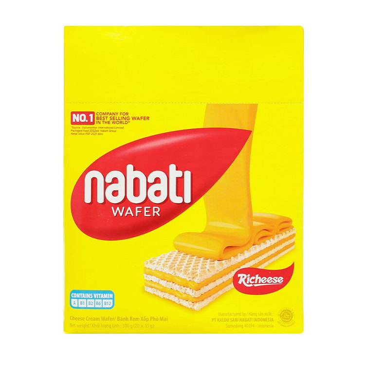 [Nabati] Bánh Xốp Nabati Vị Phô Mai – Hộp 330g 1 cái