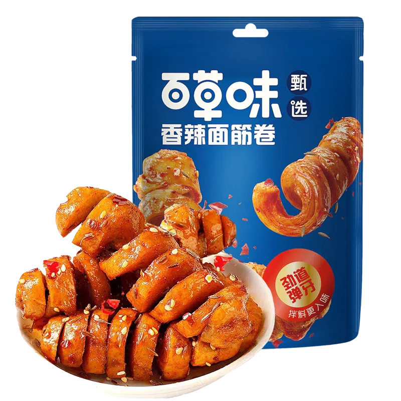 Herbal Spicy Gluten Roll 75g * 1 Bag 75 g