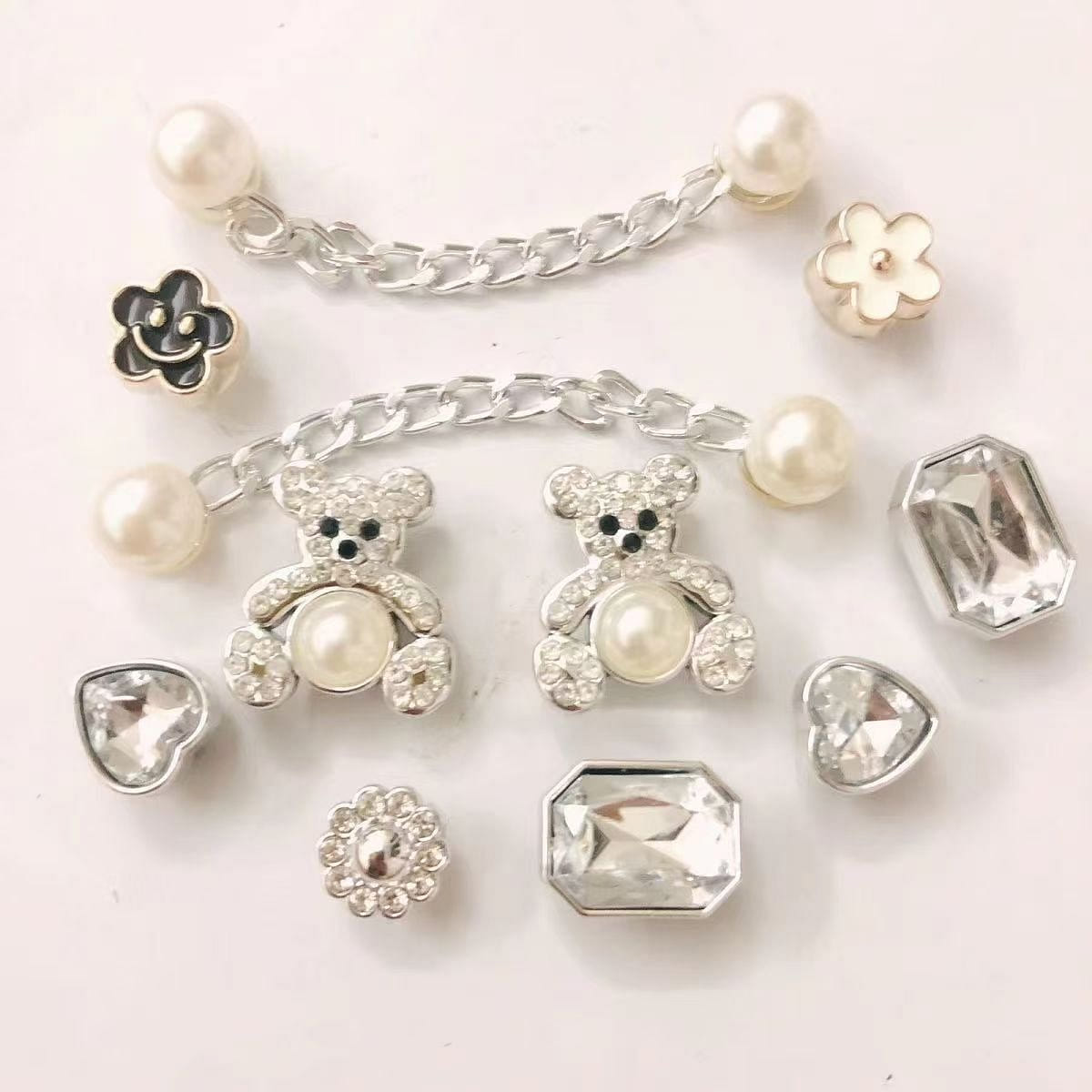 Selected Goods Pearl Chain Crocs DIY Charms 11 Pcs 11 each