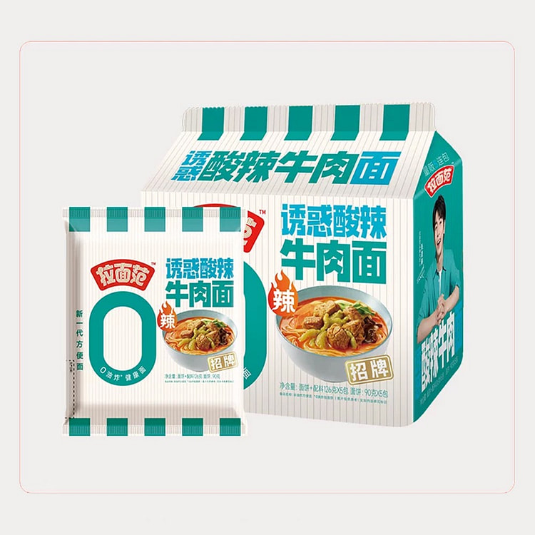 Jinmailang Non-Fried Ramen Hot and sour 120g*5 5 pack