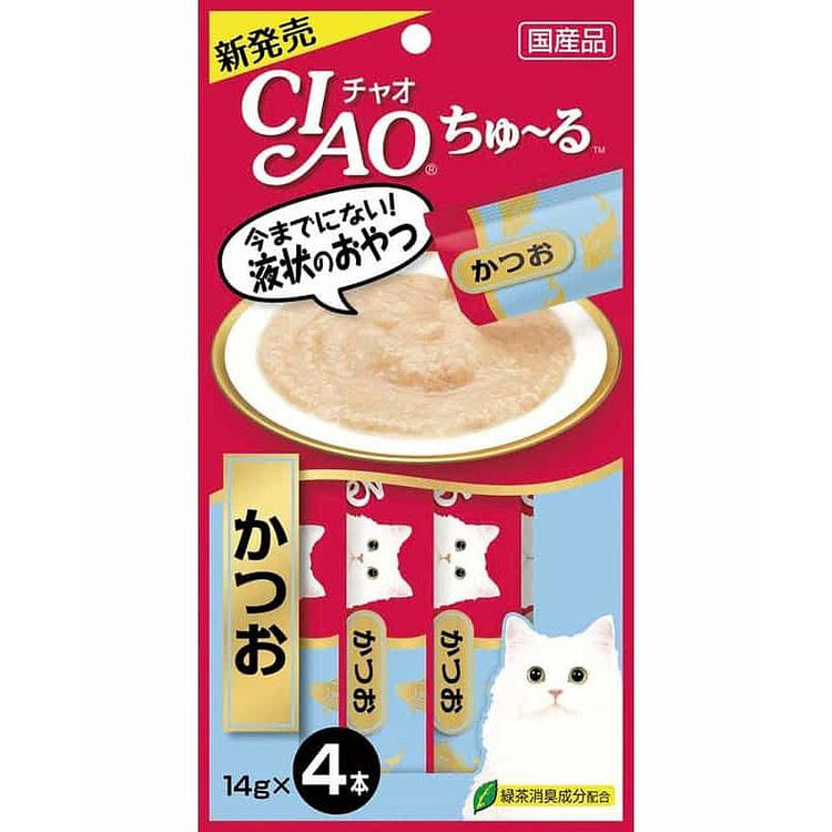 Inaba CIAO Cat Treats Cá ngừ vằn 14g*4 que 1 phần