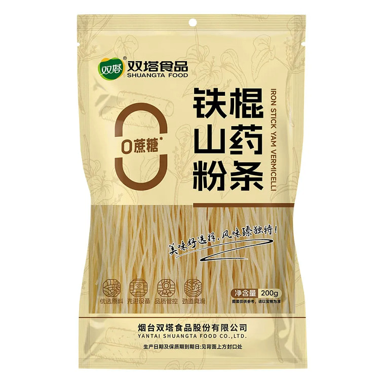 双塔  铁棍山药粉条  200g 200 克