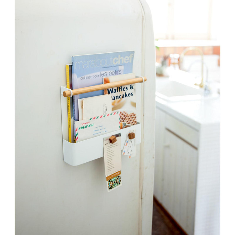 Magnetic Storage Pocket - Steel + Wood