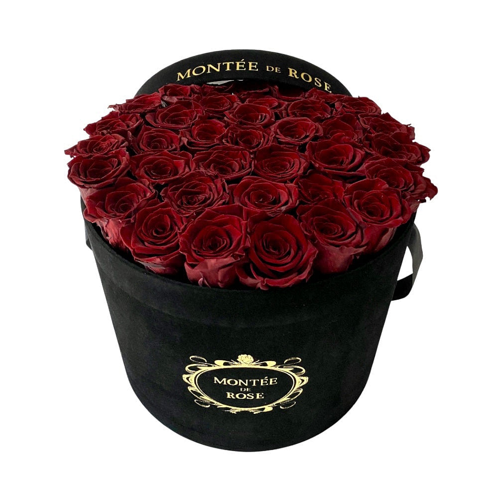 Suede Black Large Round Wine 1 each