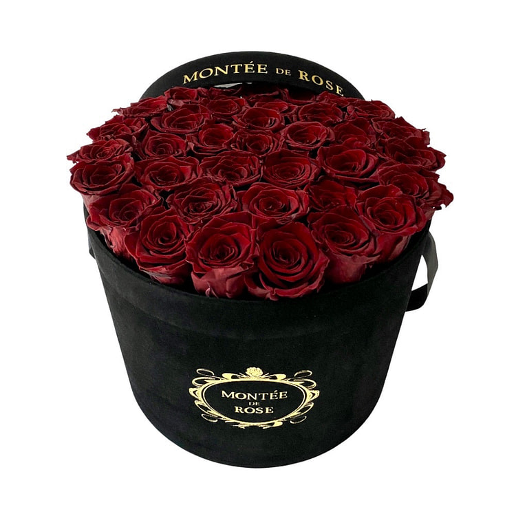 Suede Black Large Round Wine