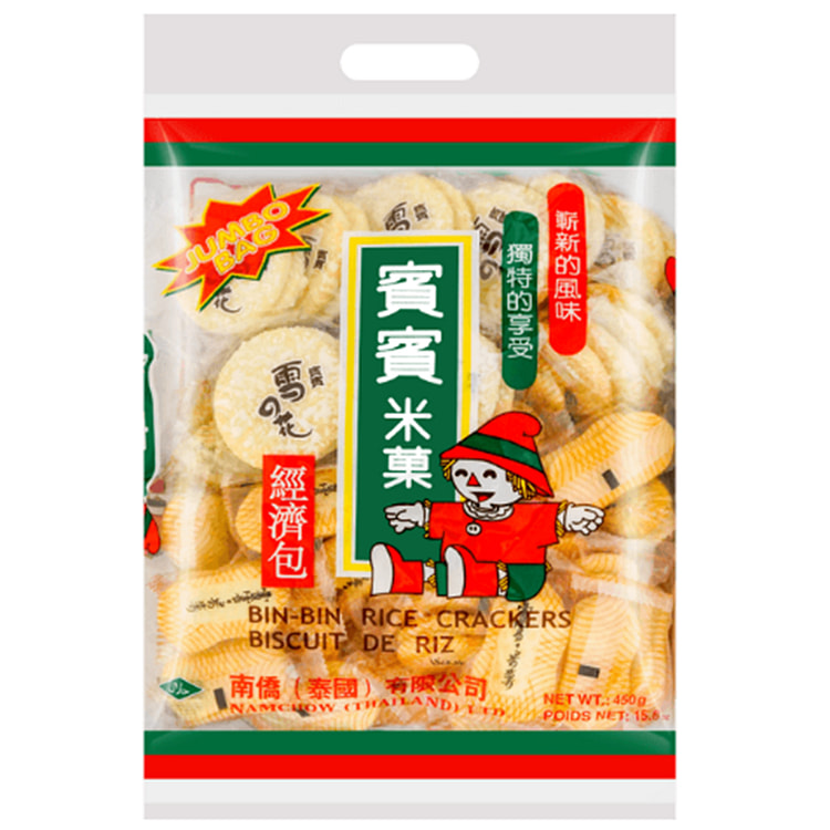 Lucky Bin Bin Rice Crackers 450g 1 each