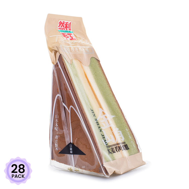 然利 金山角 大麦若叶蛋糕 95 克*28 包