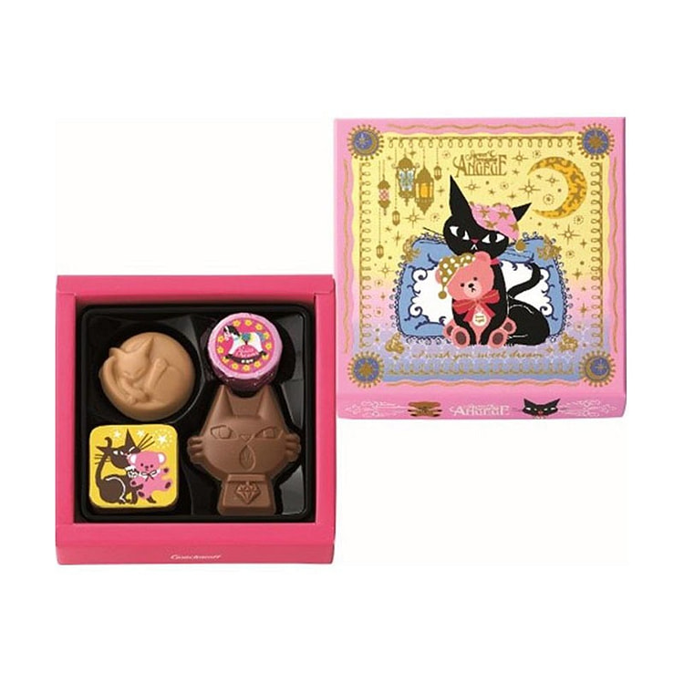 Goncharoff Valentine's Day Cat Chocolate 4 pieces