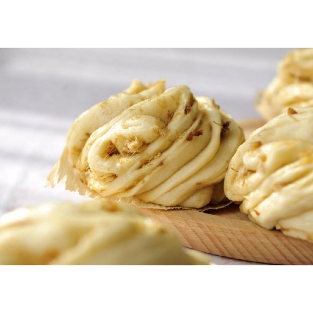 Dried Meat Floss Steamed Bread Roll Weee!