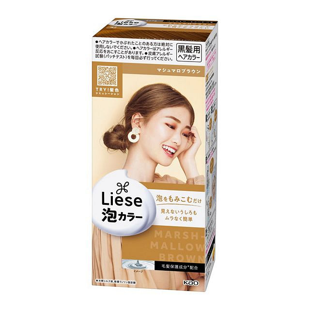 Thuốc nhuộm tóc dạng bọt KAO Liese màu nâu marshmallow