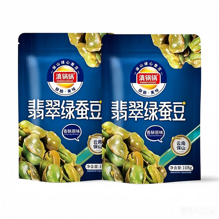 Dianguoguo Original Green Kernel Fava Beans 108g 108 each