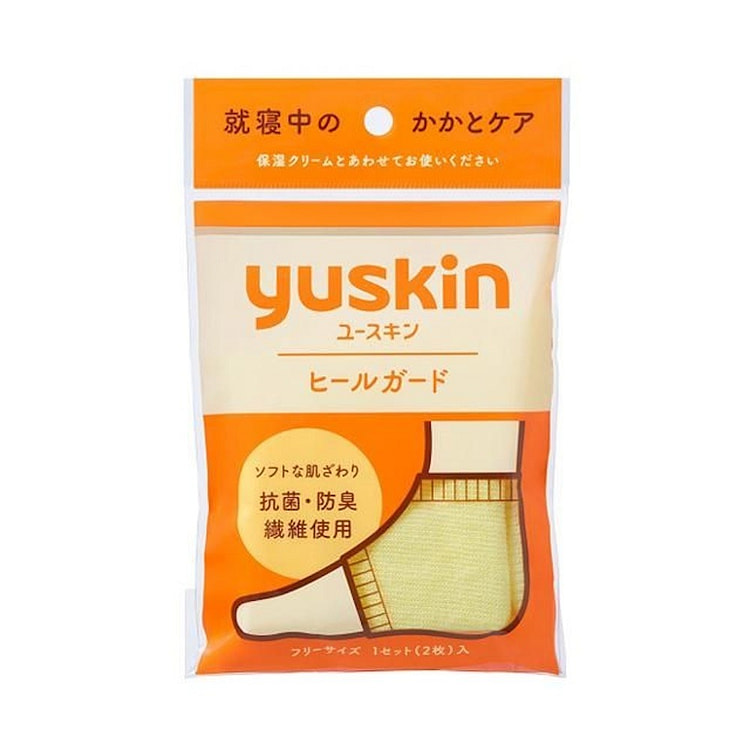 YUSKIN Odor Heel Protective Socks One Size 2 Socks 1 pack