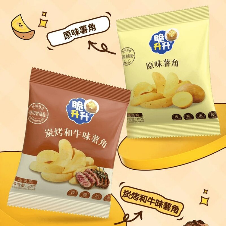 脆升升厚切薯角炭烤和牛味*12包 12 包