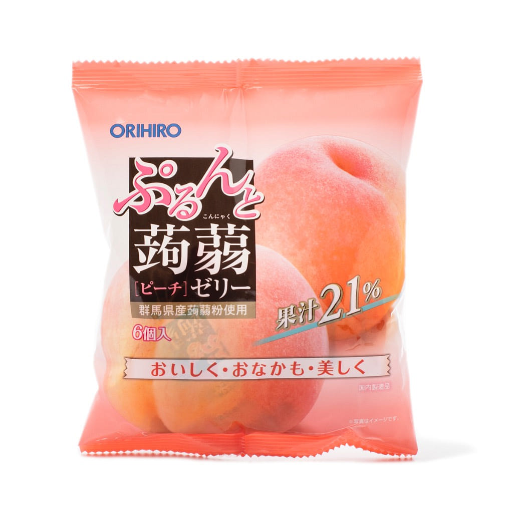 Orihiro 低卡高纤蒟蒻果冻 蜜桃味 6个 120 克*24 包