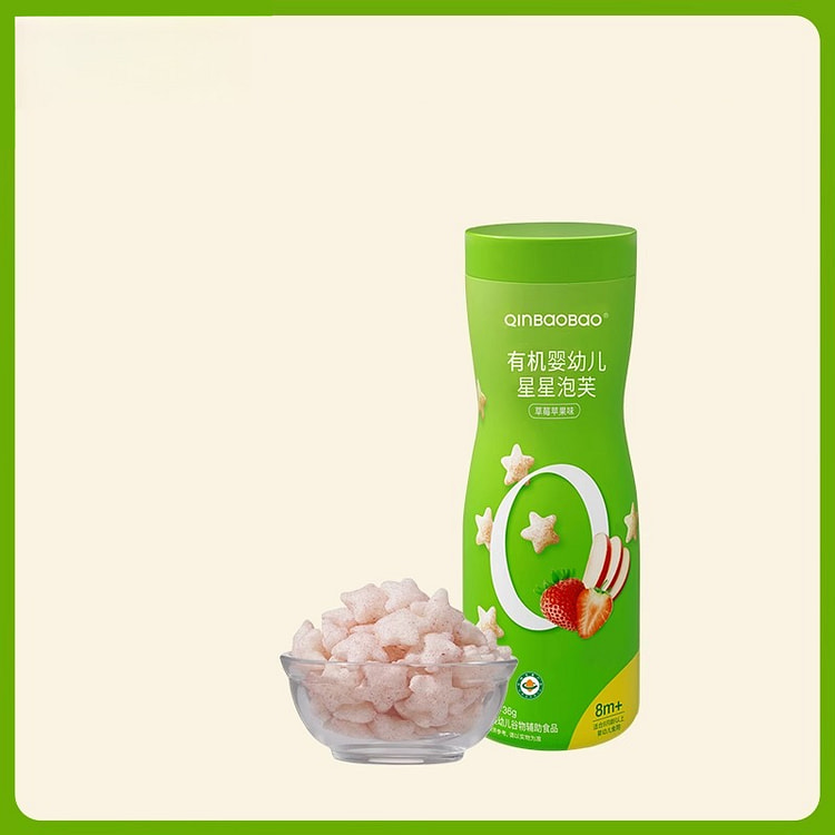亲宝宝有机星星泡芙草莓36g*1瓶 36 克
