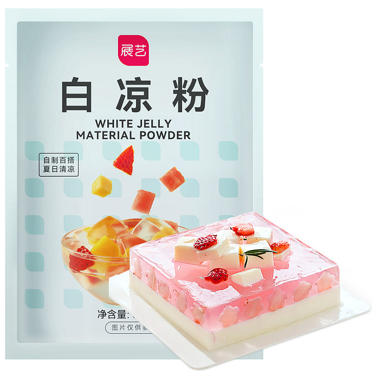 展艺果冻粉家用自制凉粉烧仙草粉白凉粉200g