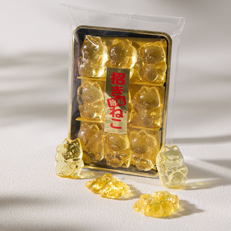 Maneki Neko Amber Hard Candy