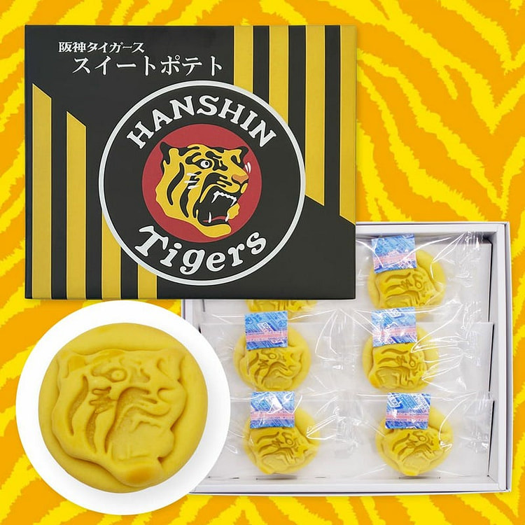 阪神 虎牌红薯点心 6块 1 盒