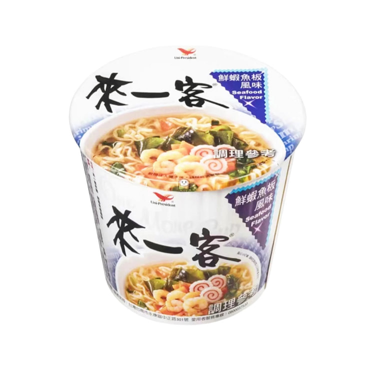 来一客 鲜虾鱼板面63G*3杯装