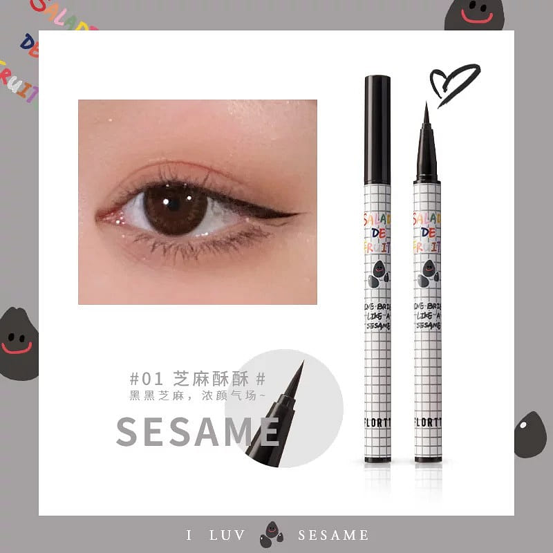 Floralia Eyeliner Pen 01 – Crispy Sesame, Black 1 count