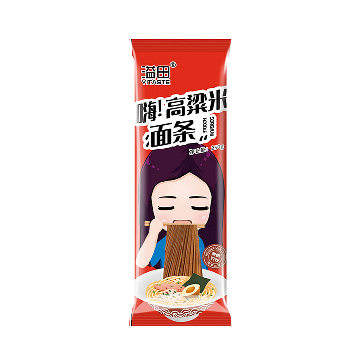 溢田高粱米面条东北粗粮健康速食 250g*1袋装