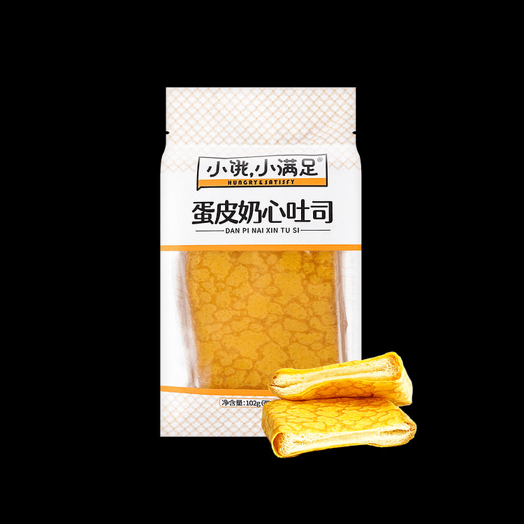 【中国直邮】小饿小满足 蛋皮奶心吐司 102g 2