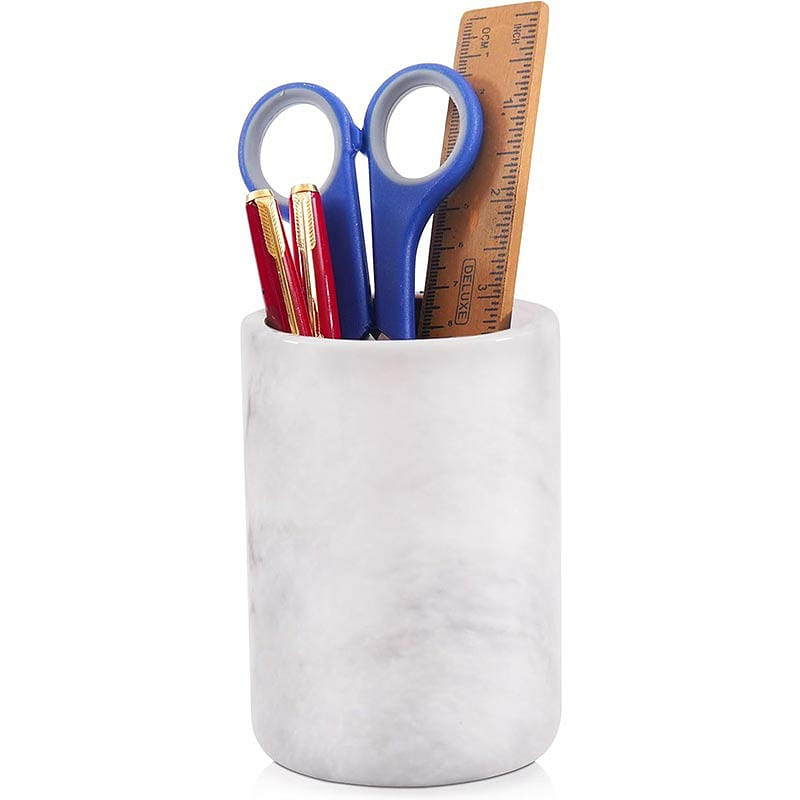 Radicaln Marble Stationary Holder, White 1 each