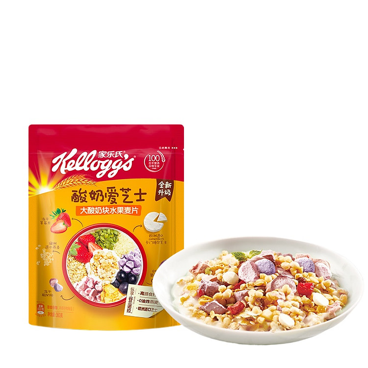 家乐氏坚果酸奶芝士燕麦片360g*1袋