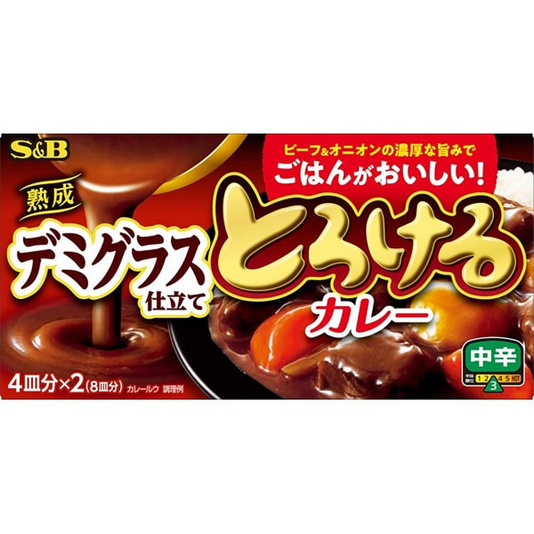 S&B 食品 融化咖喱 成熟浓酱汁 140g
