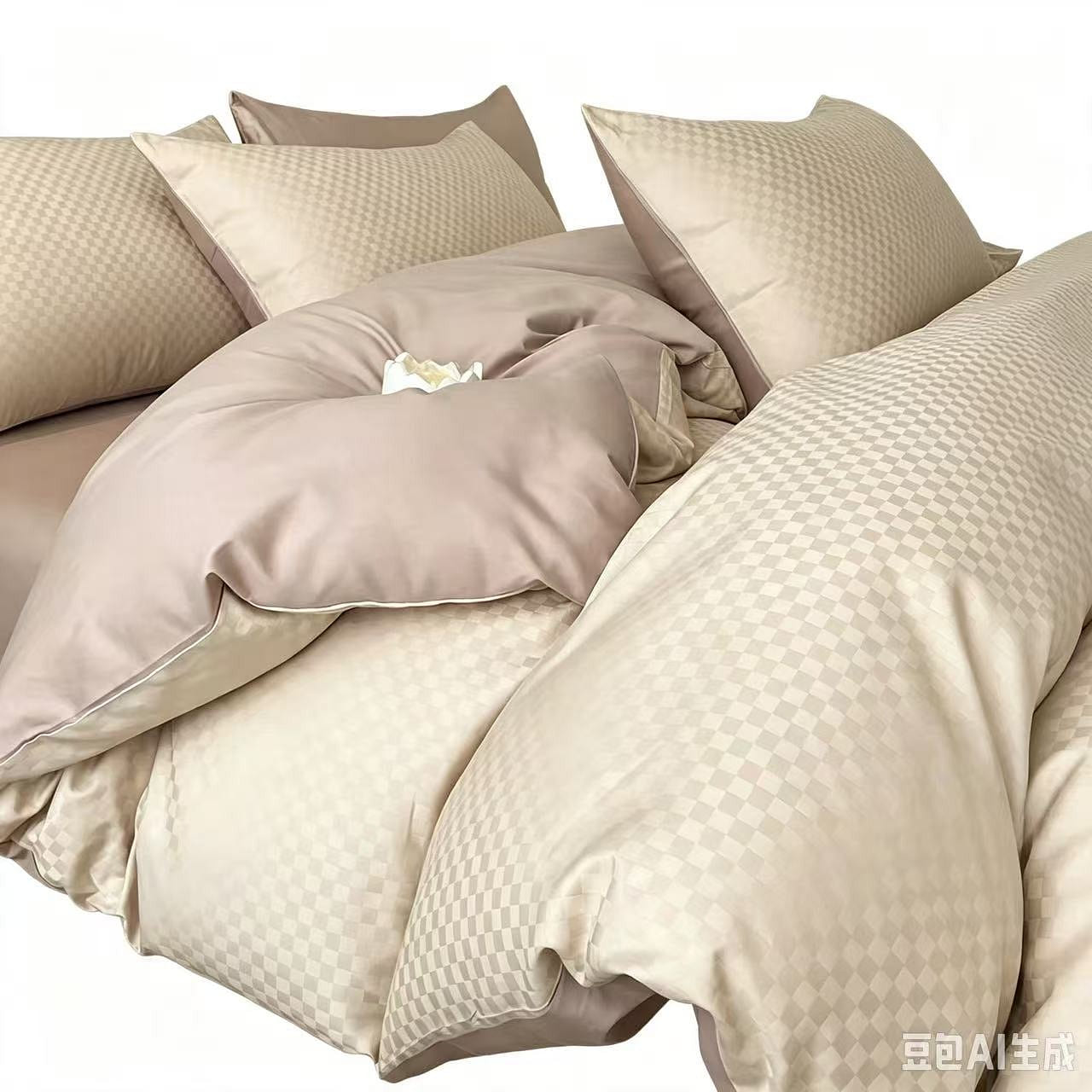 Light Luxury Pure Cotton Bedding Set (4-Piece) Sui 1 each