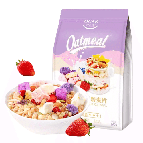 Yogurt Fruit Grains Instant Cereals Breakfast Drink Full Oats 100 g